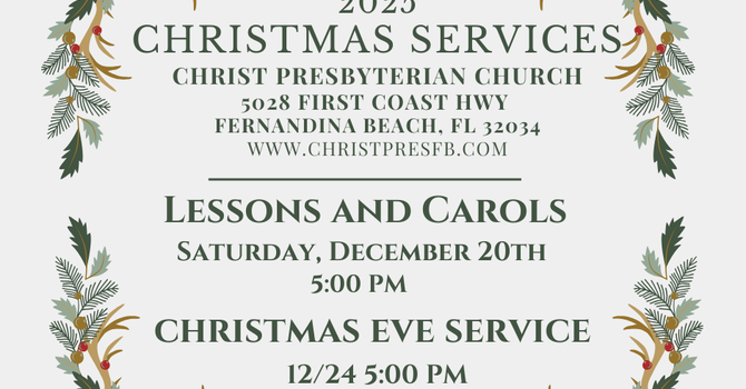 Special Christmas Services (Click on title for details) image