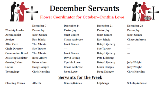 Servants - December 2025 image