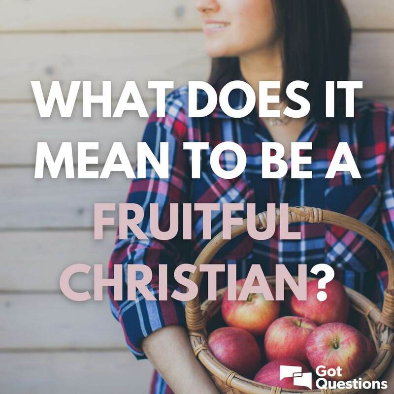 "The Way to Be A Fruitful Christian" P.M. Service