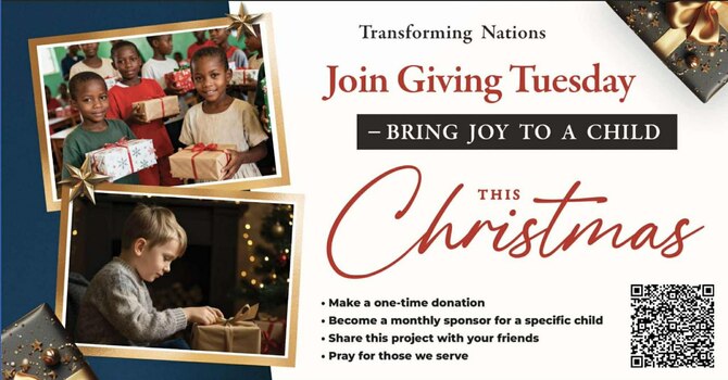 Join Giving Tuesday — bring joy to a child this Christmas! image