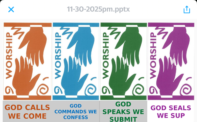 “God Seals, We Sup” November 30 2025, P.M. Service