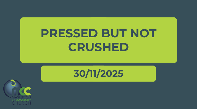 Pressed but not crushed 