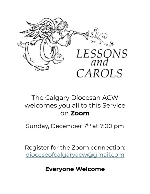 Calgary Diocesan ACW Lessons and Carols Zoom Service