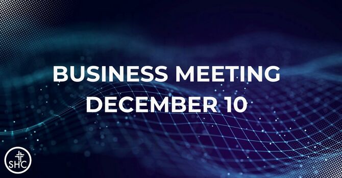 2026 Church Budget Meeting