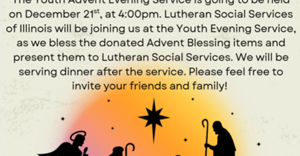 Youth Advent Evening Service