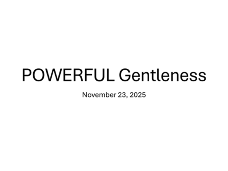 Powerful Gentleness