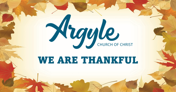 We Are Thankful