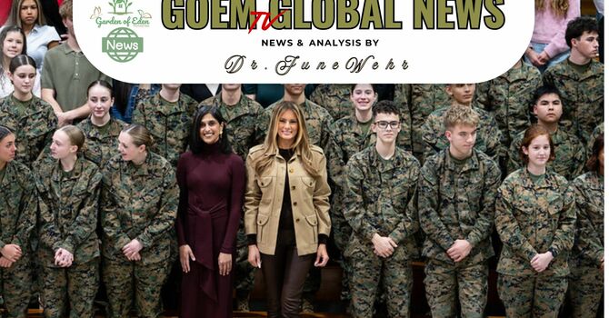 Melania & Usha with Military Families, Trump, War Talks & UN