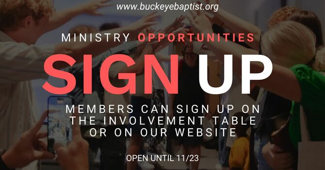 Join a Ministry - We need You!  image