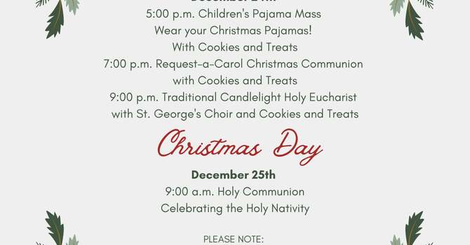 Christmas Eve and Christmas Day