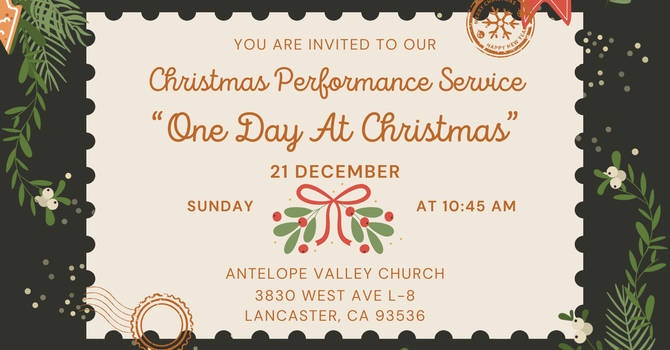 Christmas Performance Service at 10:45AM image