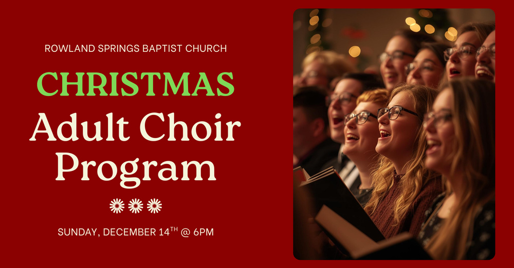 Adult Choir Christmas Program