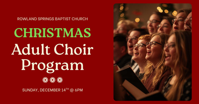 Adult Choir Christmas Program