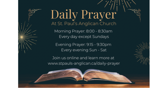 Daily Prayer at St. Paul's (Zoom) image