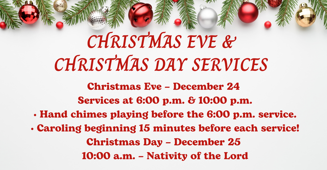Christmas Eve & Christmas Day Services 