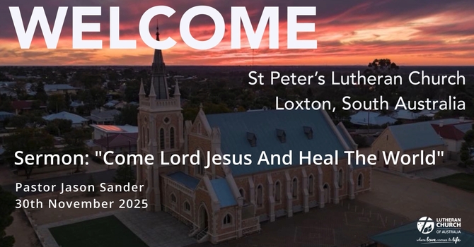 Come Lord Jesus And Heal The World