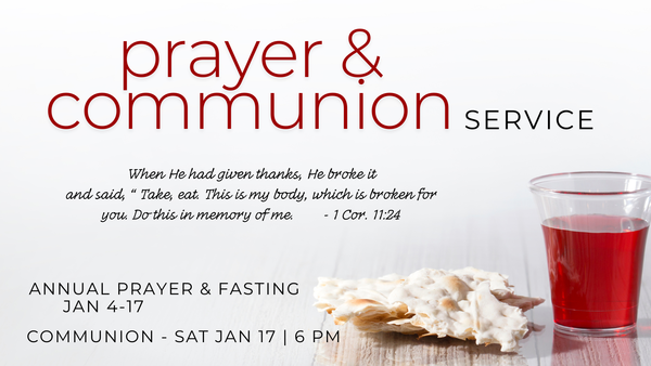 Annual Prayer and Fasting
