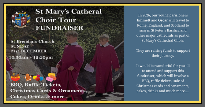 St Mary's Cathedral Choir Tour Fundraiser