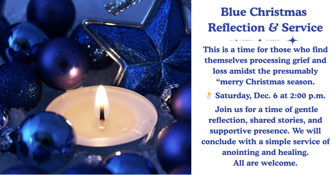 Blue Christmas Reflection & Service