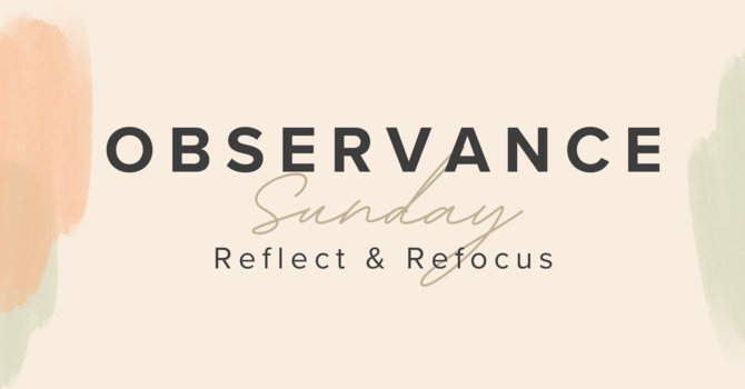 Observance Sunday
