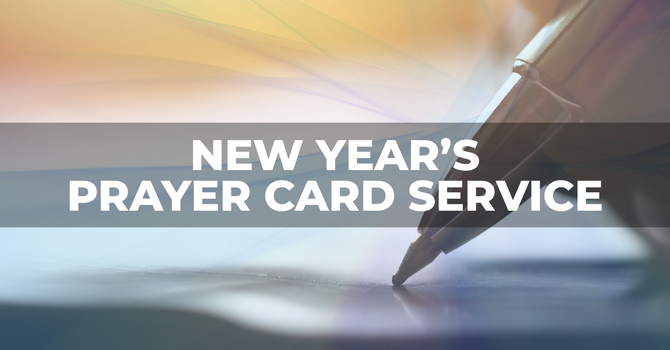 New Year's Prayer Card Service