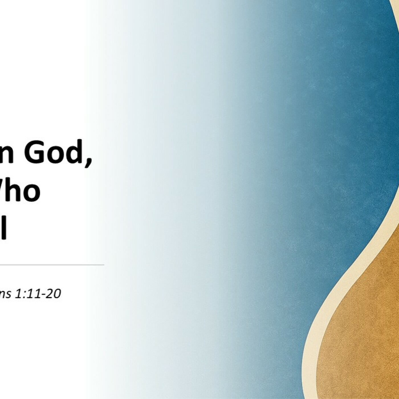 Refuge in God, Christ Who Holds All episode artwork