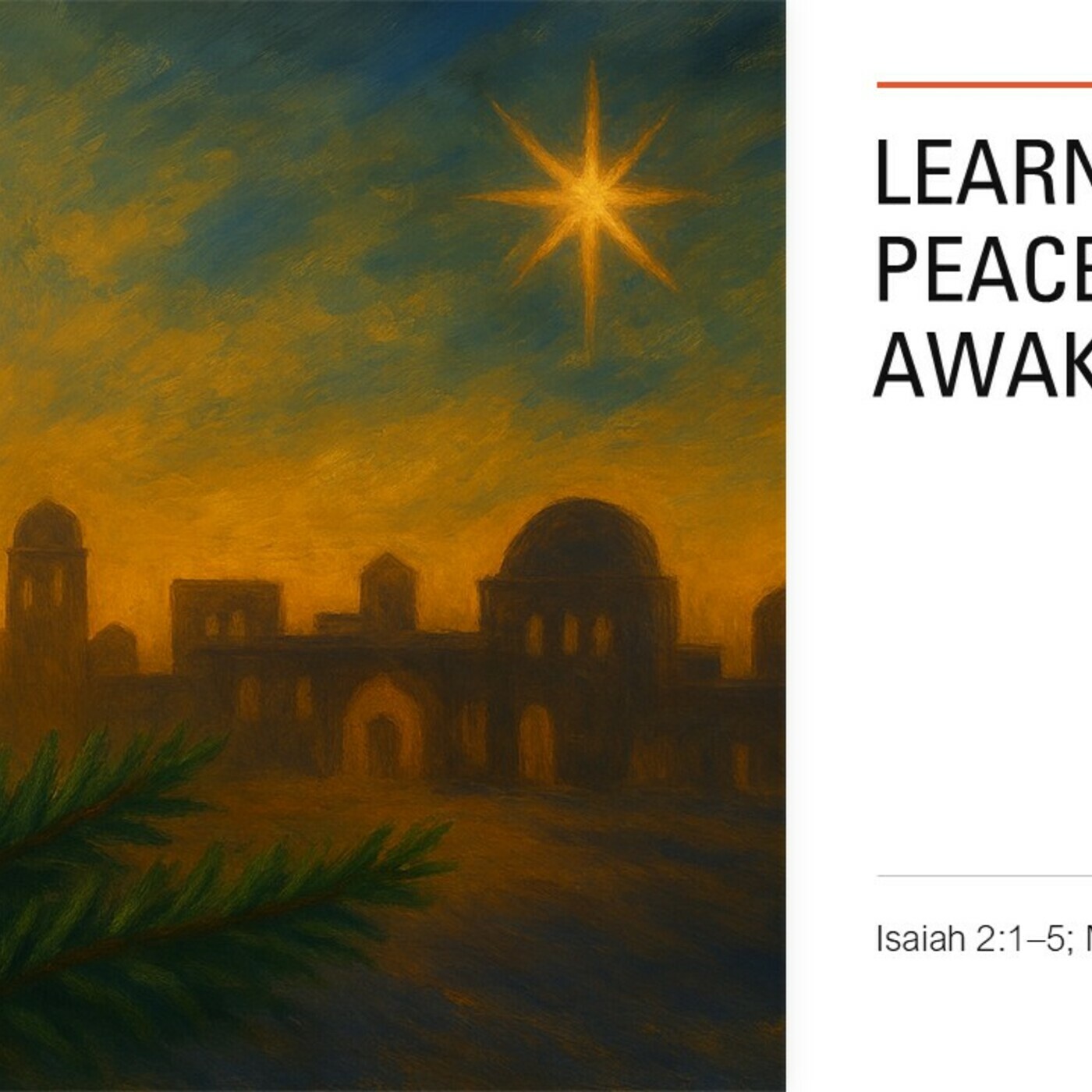 Learning Peace, Living Awake episode artwork