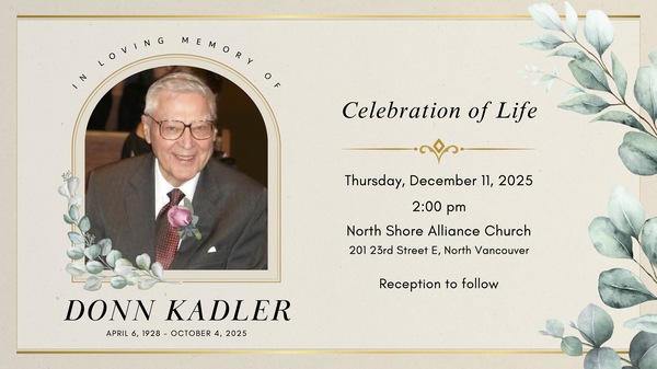 Celebration of Life for Donn Kadler