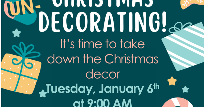 Christmas UNdecorating 
