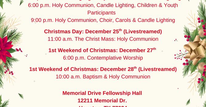 Holy Communion, Choir, Carols & Candle Lighting 