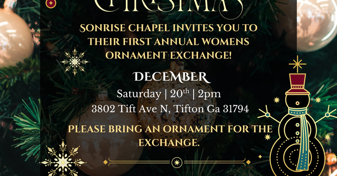 First Annual Women's Ornament Exchange