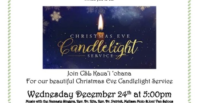 Christmas Eve Candlelighting