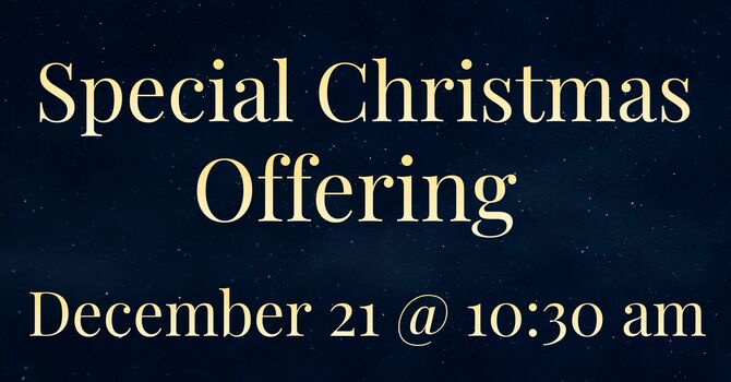 Special Offering Sunday 