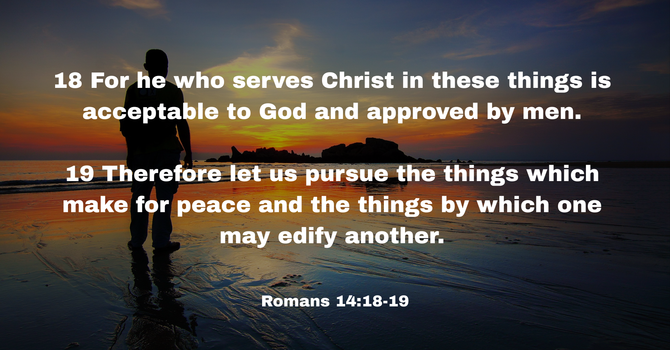 Romans 14:18-19 image