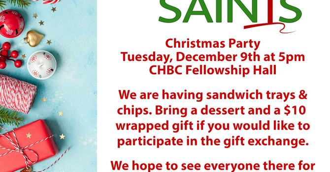 Senior Saints Christmas Fellowship