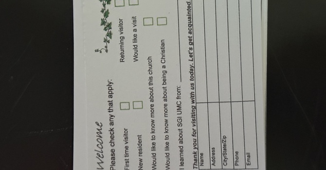 Welcome Cards for Visitors  image