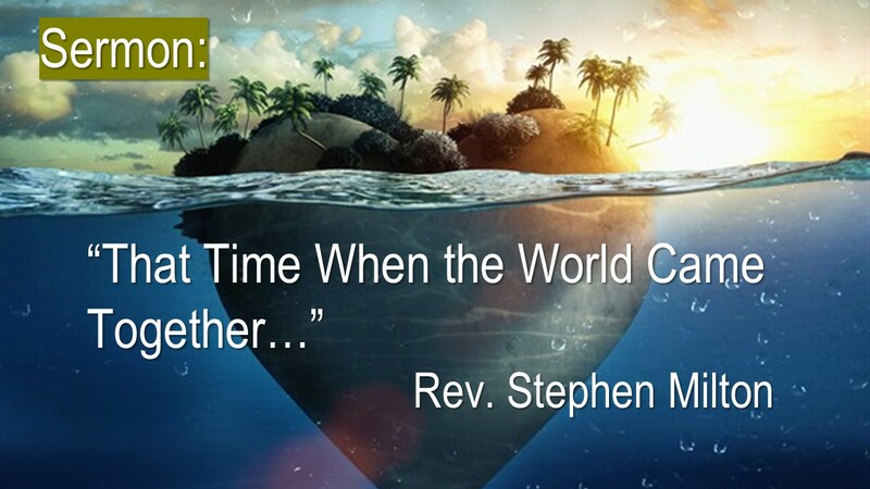 That Time When the World Came Together