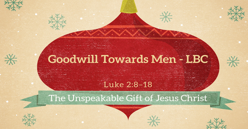 Goodwill Toward Men