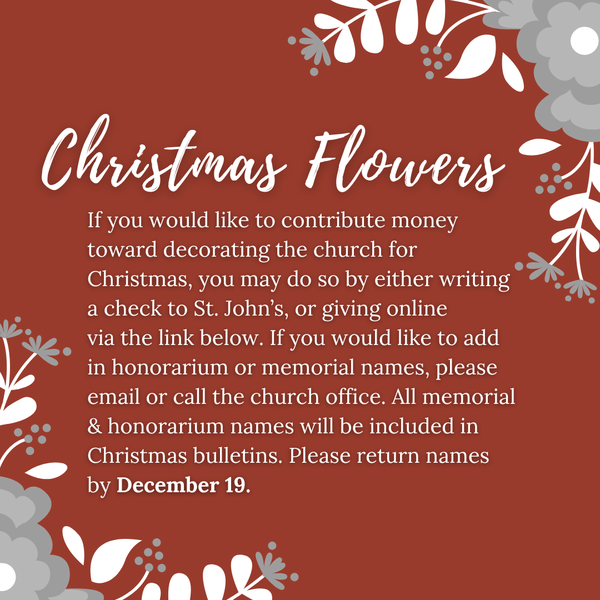 Christmas Flower Donations