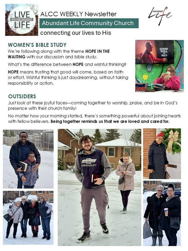 connecting our lives to His