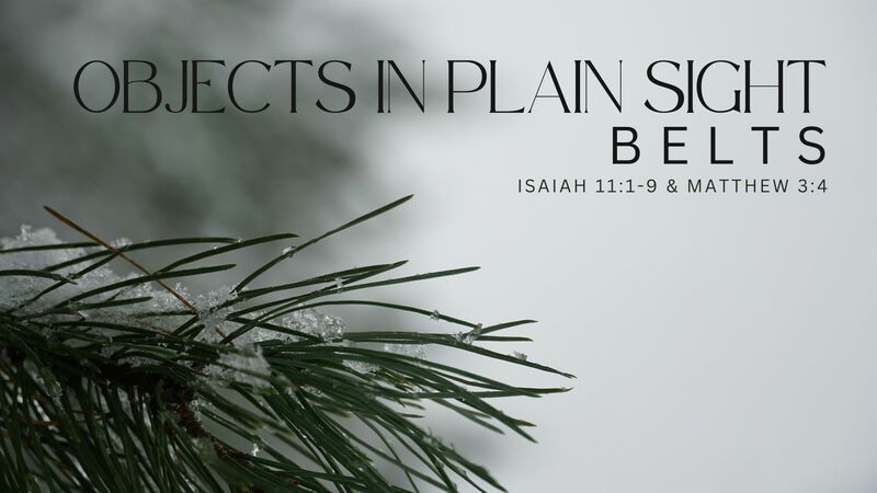 Objects in Plain Sight: Belts