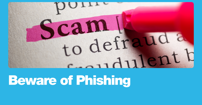 Beware of Phishing image