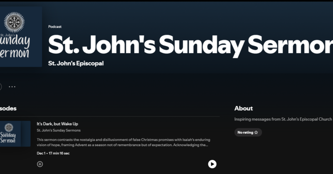 St. John's Sermons Now on Spotify image