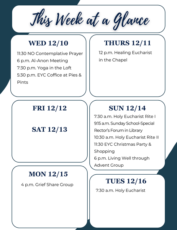 This Week at a Glance