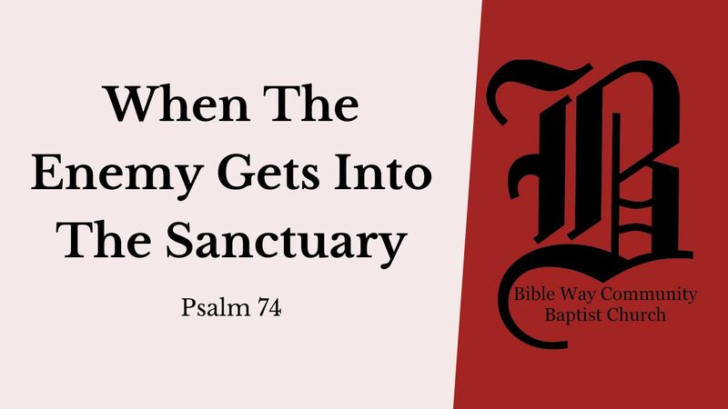 When The Enemy Gets Into the Sanctuary