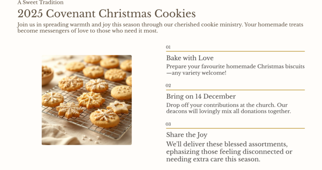 2025 Covenant Christmas Cookies!