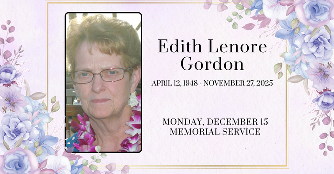 Edith Gordon Memorial Service
