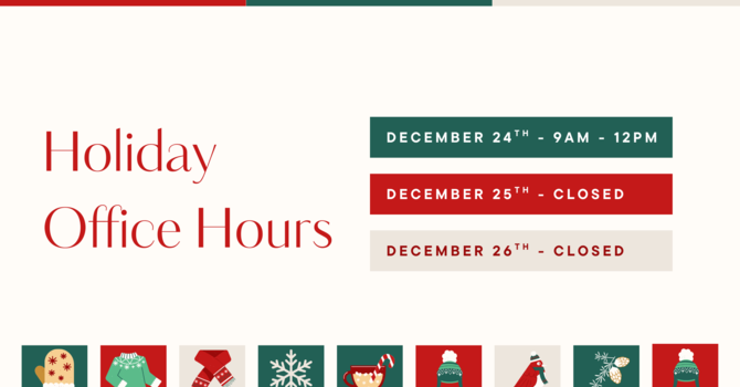 Holiday Office Hours