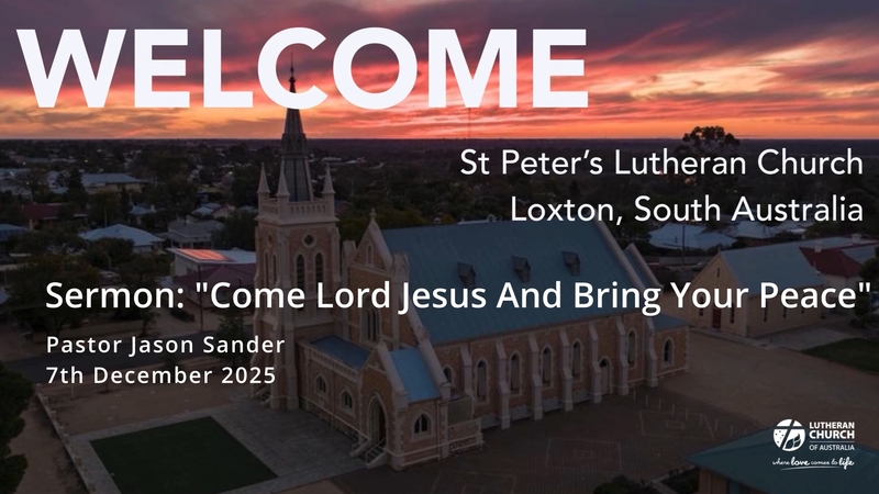 Come Lord Jesus And Bring Your Peace