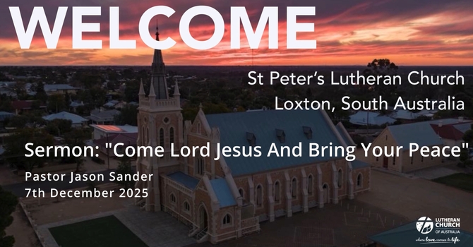 Come Lord Jesus And Bring Your Peace